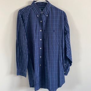 Blue plaid Ralph Lauren dress shirt